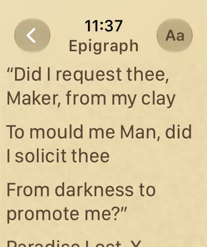 A book page in the sepia theme